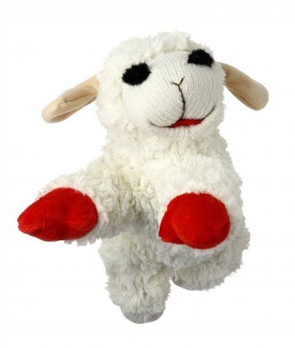 Multipet Lamb Chop Plush Dog Toy 6"