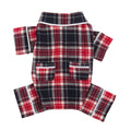 Blue Plaid Dog Pajamas