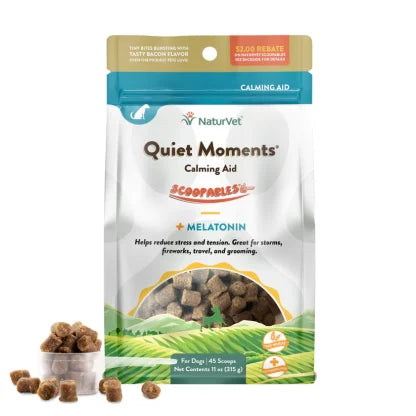NaturVet Scoopables Quiet Moments Calming Aid for Dogs 11oz (Bag)