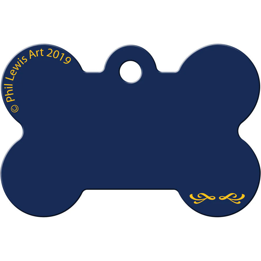 Phil Lewis Mountain Lion Large Bone Tag