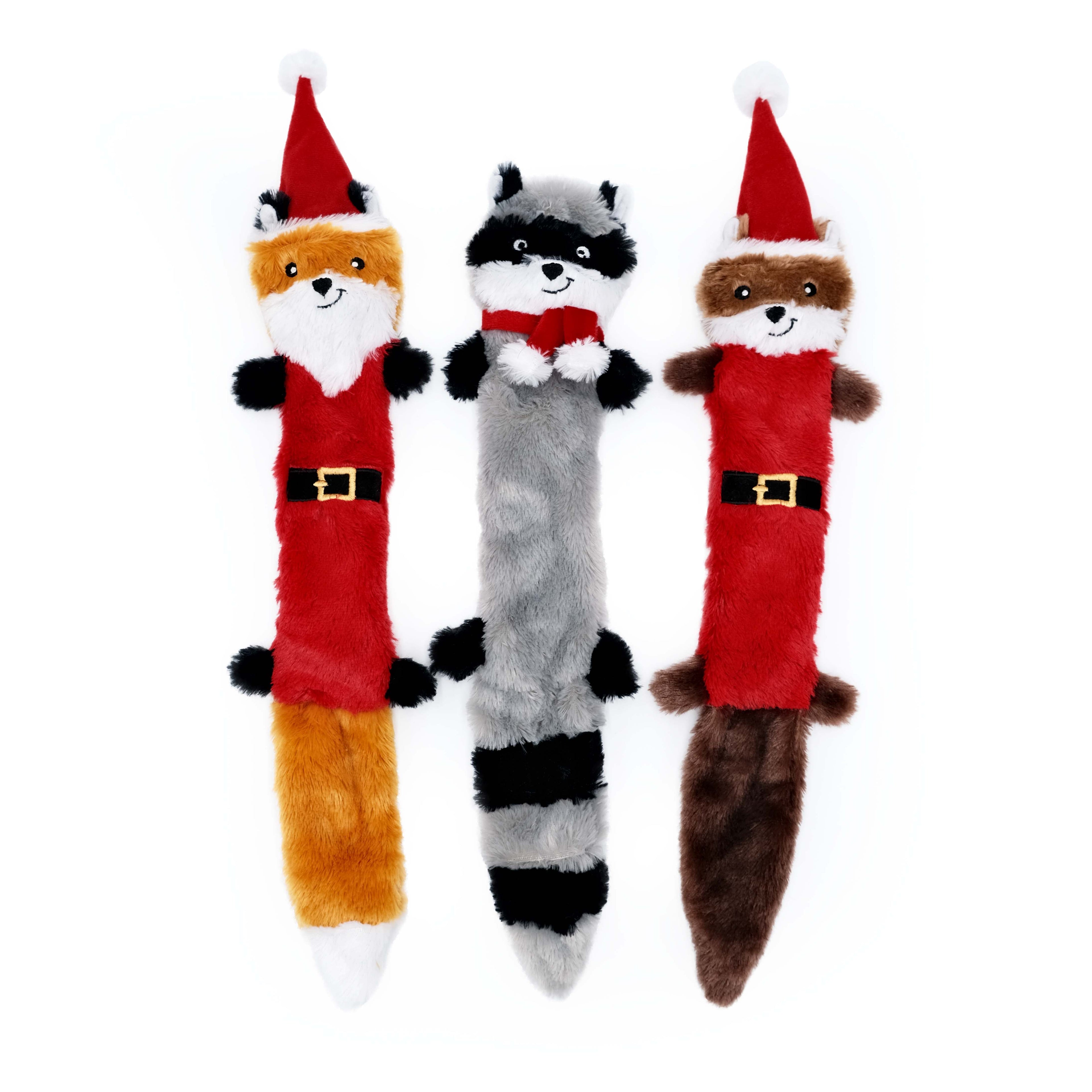 ZippyPaws Holiday Skinny Peltz 3pack Large