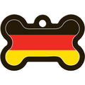 German Flag Large Bone Tag