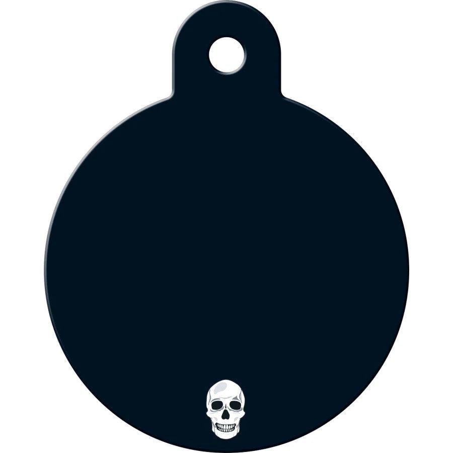 Skull & Crossbones Large Circle Tag