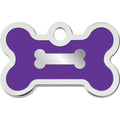 Chrome Bone Purple Epoxy Inlay Tag