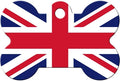 England Flag Large Bone Tag