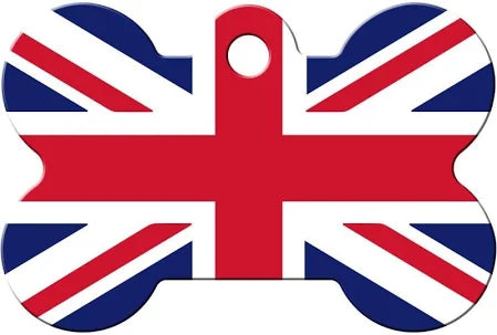 England Flag Large Bone Tag
