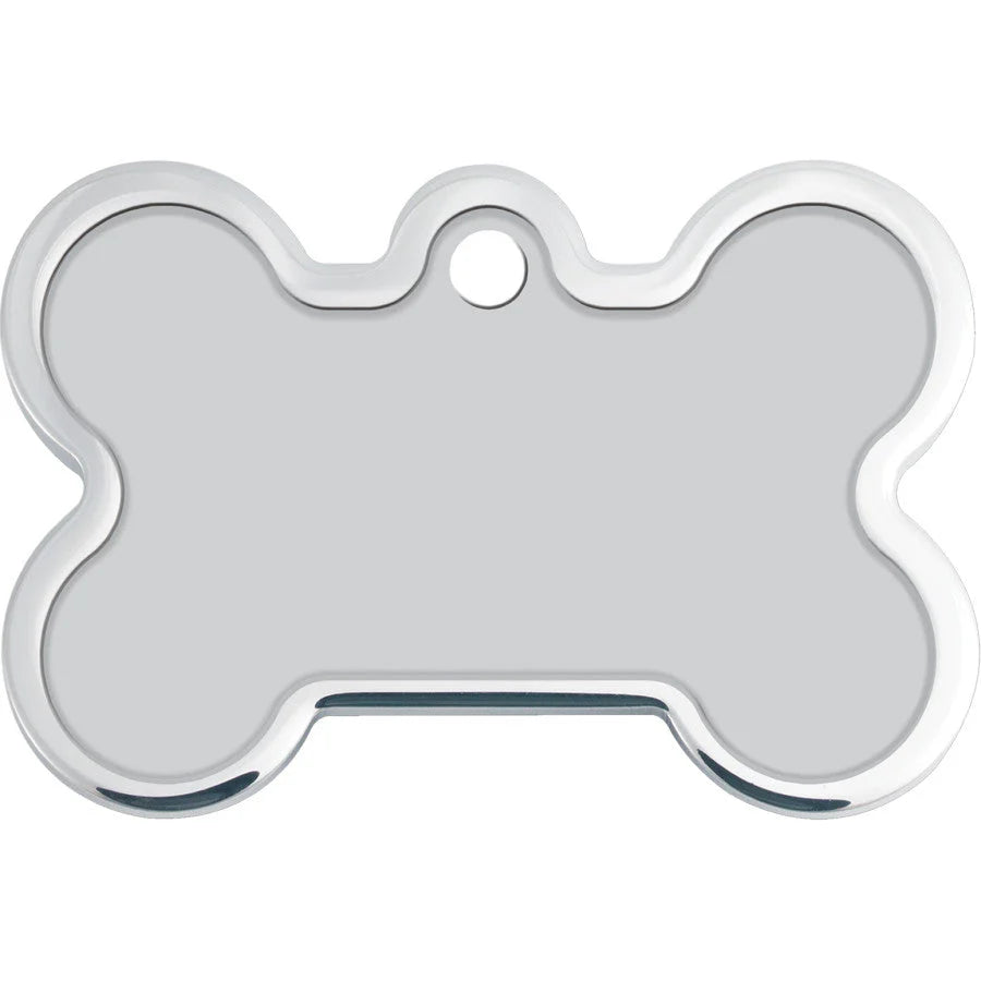 Will Bark for Treats Raised Edge Large Bone Tag