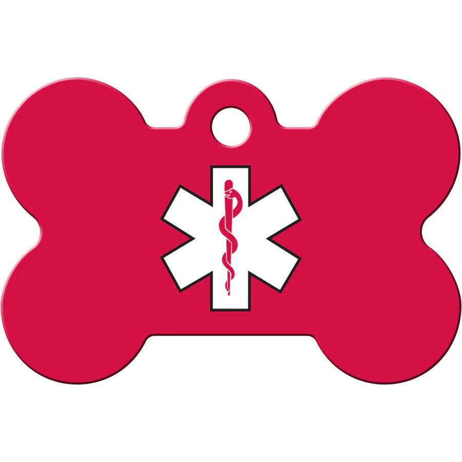 Red Bone Medical ID Tag