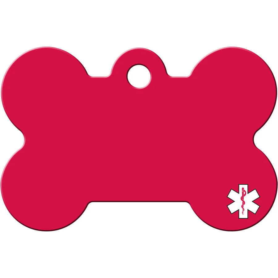 Red Bone Medical ID Tag