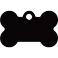 Black Aluminum Bone Tag